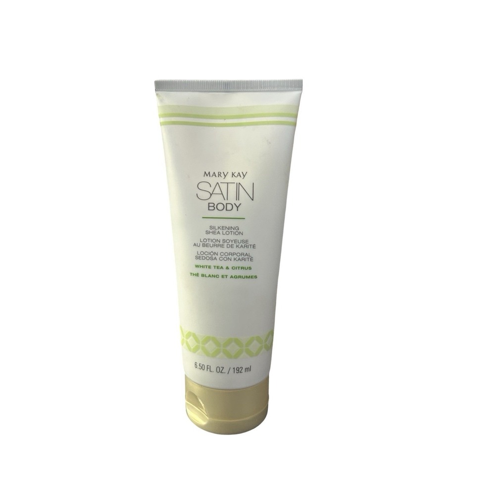 New & Sealed Mary Kay Satin Body White Tea & Citrus Silkening Shea Lotion 6.5 fl